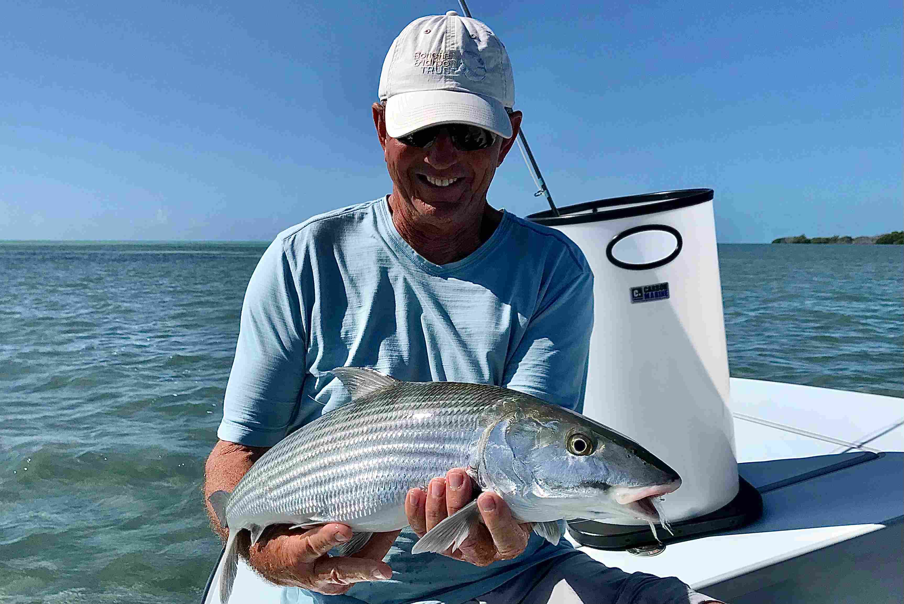 A bonefish caught fishing the best time of year in the Florida Keys
