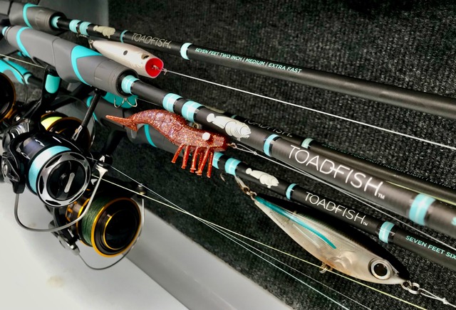 Light-tackle fishing charter rods 